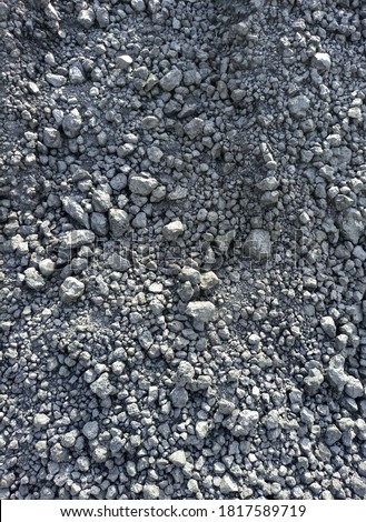 A pile of coal / petcoke at a industrial commodity storage yard Stock photo © 
