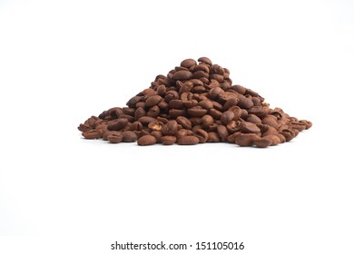 Pile Of Coffee Beans Background.