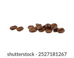 pile of coffee beans isolated on white