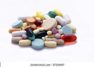 Pile Of Color Pills