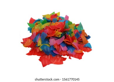 A Pile Of Colorful Plastic Flakes And Granulate That Can Be Used In A Pyrolysisgasification Process In Order To Produce Pyrolysis Oil (chemical Recycling)