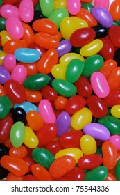 A Pile Of Colourful Jelly Beans