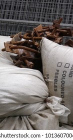 Pile of construction materials