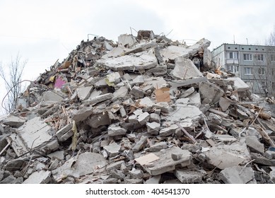 A Pile Of Construction Waste