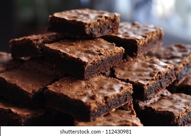 Pile of Delicious Chocolate Brownies - Powered by Shutterstock