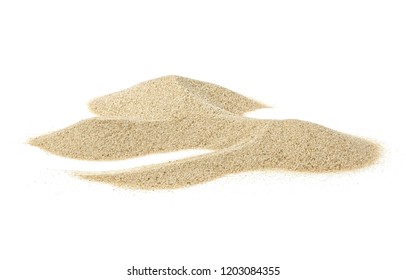 Pile of desert sand isolated on white background - Shutterstock ID 1203084355
