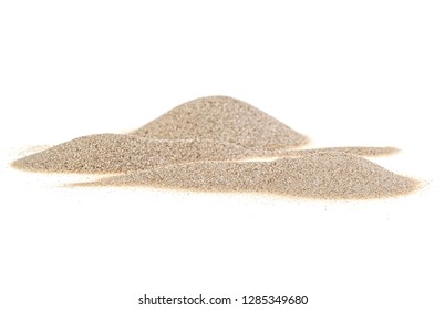 Pile desert sand isolated on white background - Shutterstock ID 1285349680