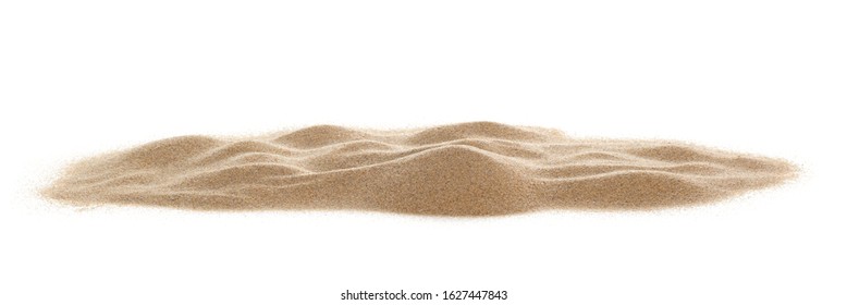 pile desert sand isolated on white background - Shutterstock ID 1627447843
