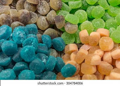 a pile of different candies - Shutterstock ID 304784006