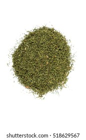 Pile Of Dill Weed Isolated On White Background