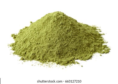 Pile Of Dry Henna Powder Isolated On White