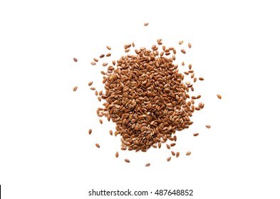 Pile Of Flax Seed