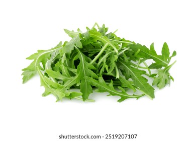 Pile of fresh arugula leaves isolated on white - Powered by Shutterstock