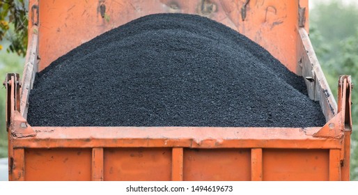 Pile Of Fresh Hot Asphalt