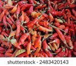 pile of fresh red chilli pepper Cheyenne 