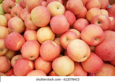 A Pile Of Fuji Apples