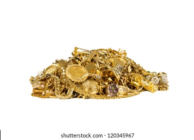 Pile Of Gold Jewelry