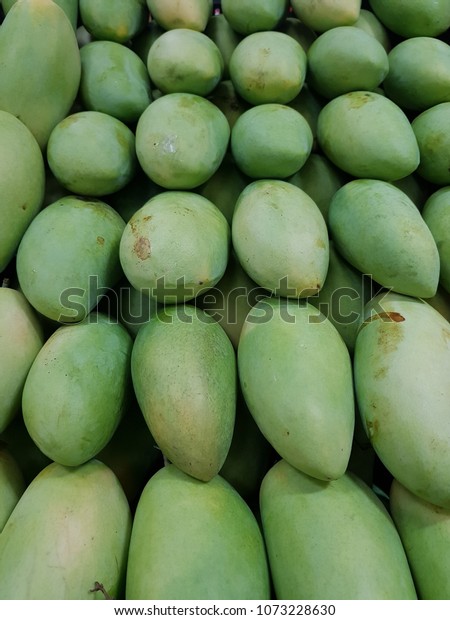 Pile Green Carabao Mangoes Stock Photo 1073228630 Shutterstock