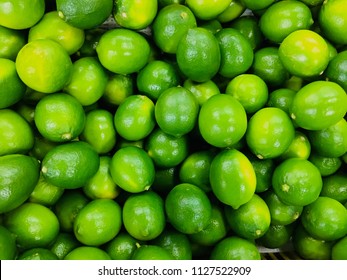 Pile Of Green Lime For Background