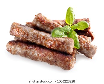Pile of grilled cevapi