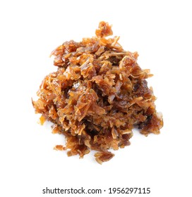 Pile Of Hookah Tobacco On White Background, Top View