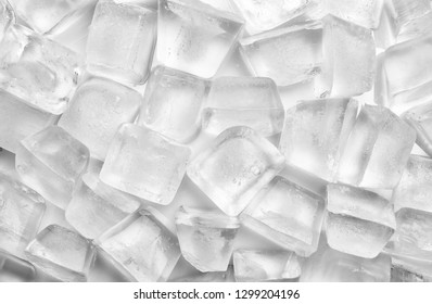 Pile Ice Cubes On White Background Stock Photo 1299204196 | Shutterstock