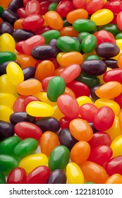 Pile Of Jelly Beans For Background Image.