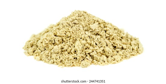 Pile Of Kava Kava Root Isolated On White