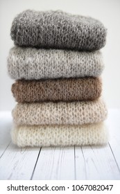 Pile Of Knit Mohair Clothes