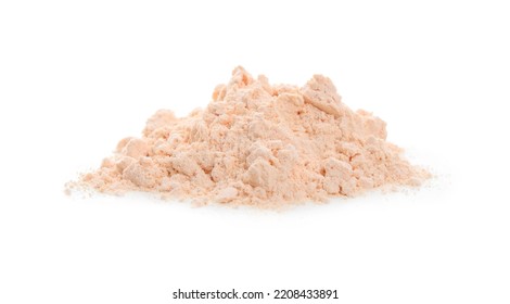 Pile Of Lentil Flour Isolated On White