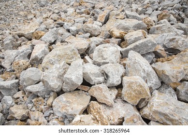 Pile Of Limestone Quarry