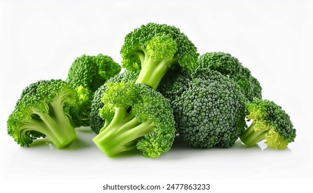 Pile Lots of broccoli. Broccoli Background Concept. Vegetables over broccoli. from the top view