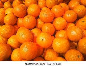 Pile of Mandarin Oranges texture in market
