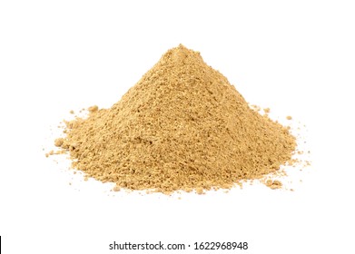 Pile Of Masala Chai (Masala Tea) Powder Isolated On White Background