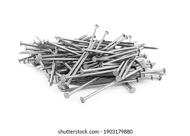 Pile Metal Nails On White Background Stock Photo 1903179880 | Shutterstock