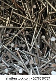 Pile of nails pattern; background and wallpaper