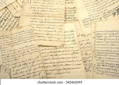 Pile of old vintage manuscripts - Powered by Shutterstock