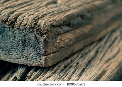 A pile of old wood