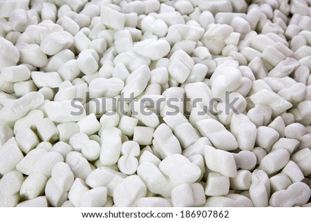 A pile of packing peanuts.