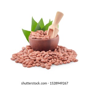 Pile Of Pinto Beans Isolated On White 