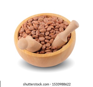 Pile Of Pinto Beans Isolated On White 