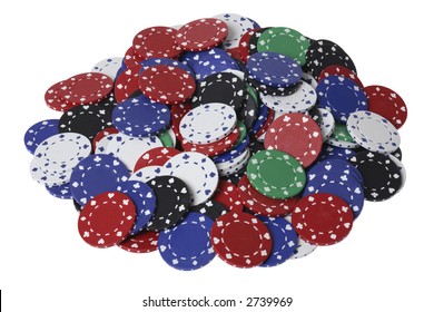 Pile Of Poker Chips