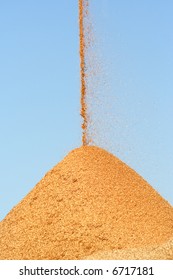 Pile Of Pouring Wood Chips