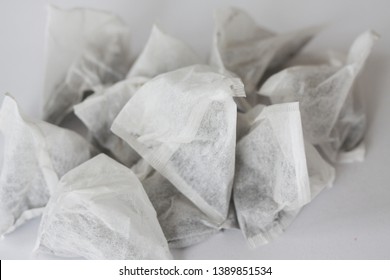 Pile Of Pyramid Tea Bags