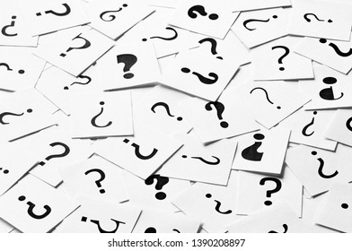 Pile Question Mark Signs Scattered Around Stock Photo 1390208897 ...