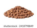 pile of raw black chickpea chick pea legume isolated on white background. heap of black chickpea isolated. raw black chickpea kala chana