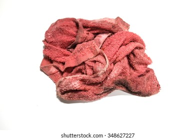 Pile Red Rags Stock Photo Now) 348627227