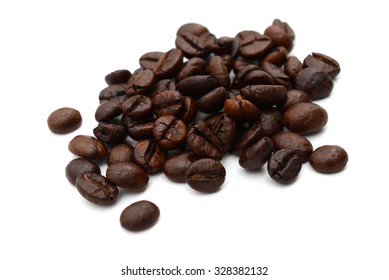 A Pile Of Roasted Coffee Beans