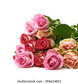 Pile Rose Flowers Isolated Stock Photo 396614851 | Shutterstock