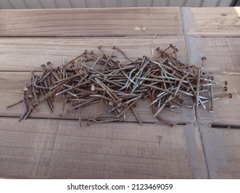 Pile of Rusty Old Nails